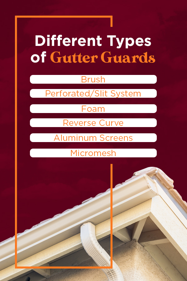 different types of gutter guards