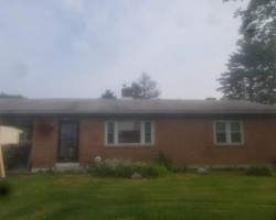 Before a metal roof installation in Etters, Pennsylvania.